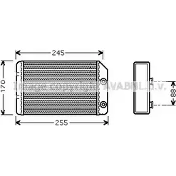 Радиатор печки, теплообменник AVA QUALITY COOLING LU0 GQ OL6315 4045385033423 2026224 изображение 0