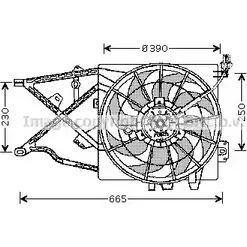 Вентилятор радиатора AVA QUALITY COOLING 3 YA2BMK 4045385090273 2026242 OL7505