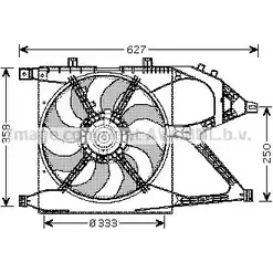 Вентилятор радиатора AVA QUALITY COOLING OL7519 4045385090372 2026256 9 HNPZ