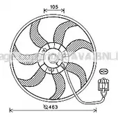 Вентилятор радиатора AVA QUALITY COOLING R7HUPL 6 2026297 OL7657 4045385203314 изображение 0