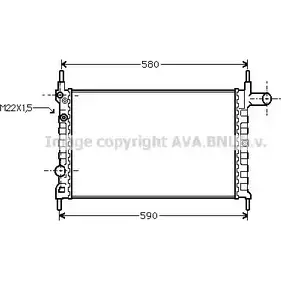 Радиатор охлаждения двигателя AVA QUALITY COOLING 2026350 OLA2150 4045385100040 M XR0B