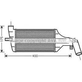 Интеркулер AVA QUALITY COOLING 4045385169061 BFW JZ57 2026446 OLA4325
