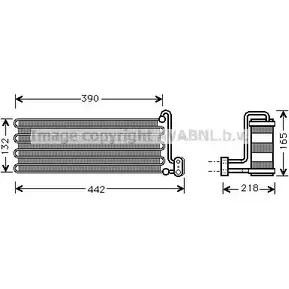 Испаритель кондиционера AVA QUALITY COOLING S7DCL1 TJSR 8X0 2026651 OLV032