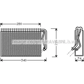 Испаритель кондиционера, радиатор печки AVA QUALITY COOLING 2026662 OLV311 4045385049660 SIU8E B изображение 0