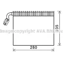 Испаритель кондиционера AVA QUALITY COOLING N S50VY OLV600 2026671 02PCP96