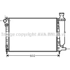 Радиатор охлаждения двигателя AVA QUALITY COOLING PE2014 2026688 KA R0X27 4045385034321