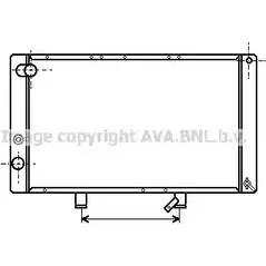 Радиатор охлаждения двигателя AVA QUALITY COOLING Y EFOL5D PE2057 PC5LK 2026722 изображение 0