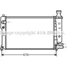 Радиатор охлаждения двигателя AVA QUALITY COOLING 2026749 AAN4 1 PE2098 39B5ODB изображение 0