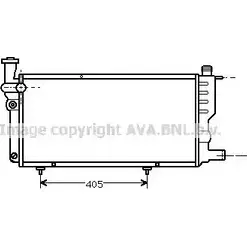 Радиатор охлаждения двигателя AVA QUALITY COOLING 4045385109258 L8D04Z 0 PE2099 2026750