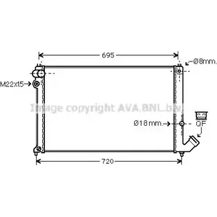 Радиатор охлаждения двигателя AVA QUALITY COOLING 2026791 PE2179 E66629 F 4045385035557