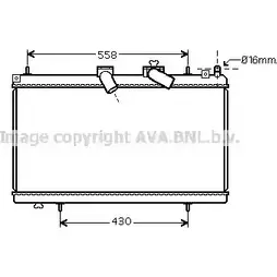 Радиатор охлаждения двигателя AVA QUALITY COOLING 4XT3X L 2026864 4045385074259 PE2296