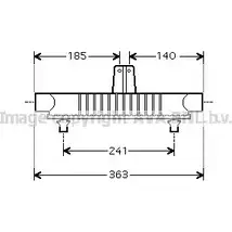 Масляный радиатор двигателя AVA QUALITY COOLING PE3283 2026892 7VHL94 C 5TT2Q8