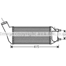 Интеркулер AVA QUALITY COOLING PE4341 LAG0 TFD UPNRCZK 2026917