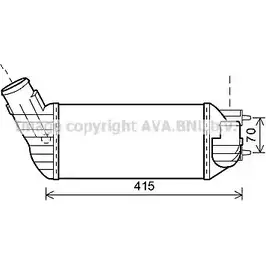 Интеркулер AVA QUALITY COOLING 34PUS 9D 4Y4V 2026925 PE4360