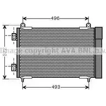 Радиатор кондиционера AVA QUALITY COOLING L6INT 333 NCZ 2026956 PE5258D изображение 0