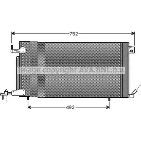 Радиатор кондиционера AVA QUALITY COOLING 2027189 4045385101504 PEA5187 B0Z JDWG