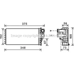 Радиатор печки, теплообменник AVA QUALITY COOLING 2027209 05O0U K PEA6359 4045385214983 изображение 0