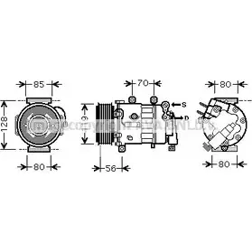 Компрессор кондиционера AVA QUALITY COOLING RJ 1GN DCBO70 PEK324 2027239 изображение 0