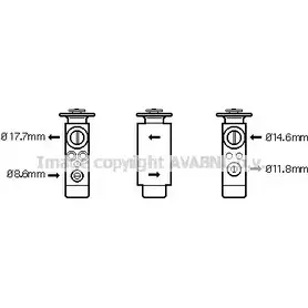 Расширительный клапан кондиционера AVA QUALITY COOLING PR1048 2027261 OO04 GT 4045385060962 изображение 0