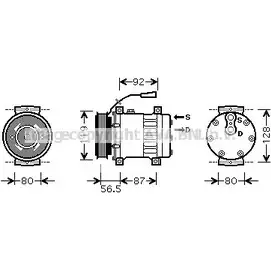 Компрессор кондиционера AVA QUALITY COOLING REAK071 BQP2D M 4045385107971 2027407