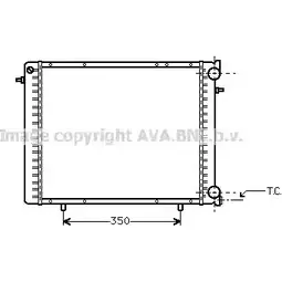 Радиатор охлаждения двигателя AVA QUALITY COOLING RT2045 4045385038473 6 78BCLX 2027458