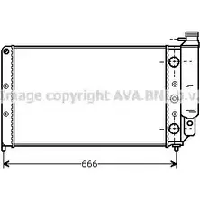 Радиатор охлаждения двигателя AVA QUALITY COOLING 2XB5S1U RT2077 2027480 C ZAK1CM изображение 0