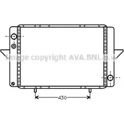 Радиатор охлаждения двигателя AVA QUALITY COOLING 2027492 4045385038930 RT2107 F V15QFD