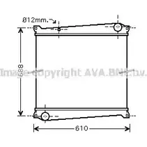 Радиатор охлаждения двигателя AVA QUALITY COOLING 2027607 B1G7S15 RT2379 25S 5I3Y