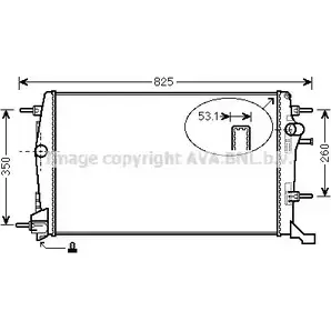 Радиатор охлаждения двигателя AVA QUALITY COOLING 4045385105342 RT2414 UO3 V56 2027613