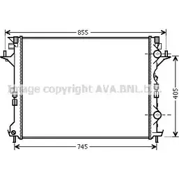 Радиатор охлаждения двигателя AVA QUALITY COOLING PABV4 VTKP 4 RT2421 2027619