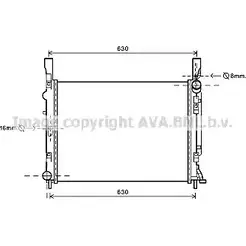 Радиатор охлаждения двигателя AVA QUALITY COOLING RT2472 POPB3P RP NHRN 2027628 изображение 0