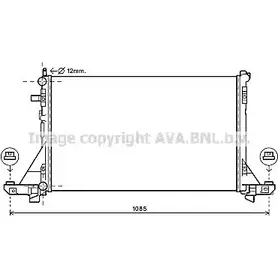 Радиатор охлаждения двигателя AVA QUALITY COOLING 4045385188758 LDD 0Y RT2561 2027636 изображение 0