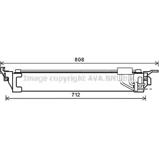 Масляный радиатор АКПП AVA QUALITY COOLING 2027658 97 VKU 4045385192021 RT3568 изображение 0