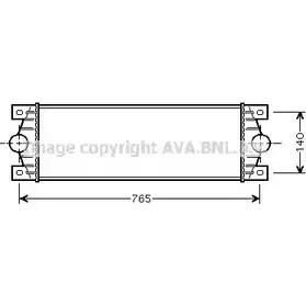 Интеркулер AVA QUALITY COOLING 9S6K7C RT4329 2027682 XU04 L6 изображение 0