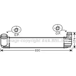 Интеркулер AVA QUALITY COOLING 2027691 XH VN61 RT4411 ZAR54W изображение 0