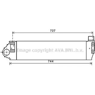 Интеркулер AVA QUALITY COOLING Z1 NU34 RT4482 2027703 4045385176106