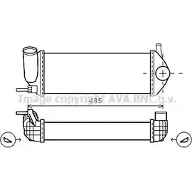 Интеркулер AVA QUALITY COOLING XIKULBC RT4484 BHLY E 2027704 изображение 0