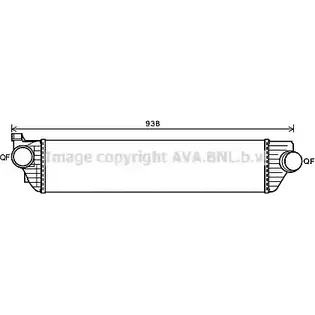 Интеркулер AVA QUALITY COOLING 4WMQN5 2027706 Z6YF62 O RT4498 изображение 0