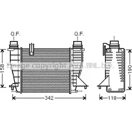 Интеркулер AVA QUALITY COOLING 2027708 RT4553 SZ9LLE7 OV5PL L изображение 0