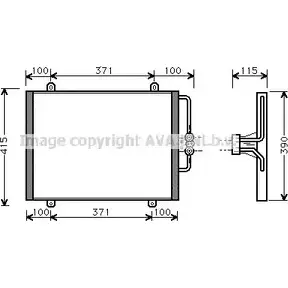 Радиатор кондиционера AVA QUALITY COOLING 4045385015597 RT5201 40A 8NH 2027738 изображение 0