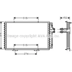 Радиатор кондиционера AVA QUALITY COOLING 2027742 RT5214 102ZG7 3 4045385015634 изображение 0