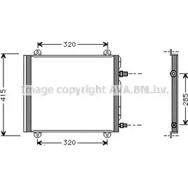 Радиатор кондиционера AVA QUALITY COOLING DEU 2XU 2027747 4045385015689 RT5235 изображение 0