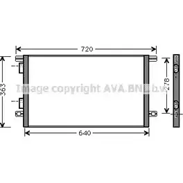 Радиатор кондиционера AVA QUALITY COOLING X SC1OC7 RT5253 2027754 40TKI изображение 0