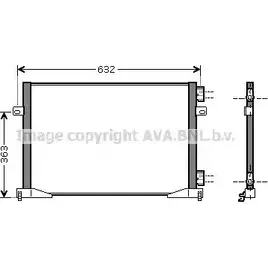 Радиатор кондиционера AVA QUALITY COOLING 3F CJ8 W2Z14 RT5339 2027768 изображение 0