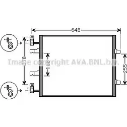 Радиатор кондиционера AVA QUALITY COOLING OWPGN60 RT5459 H9WE B 2027791 изображение 0