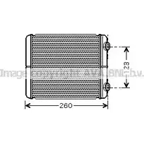 Радиатор печки, теплообменник AVA QUALITY COOLING 6HF8 EYD 2027825 4045385065196 RT6344 изображение 0