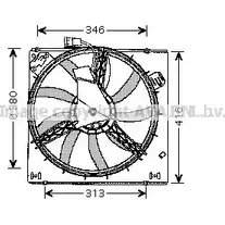 Вентилятор радиатора AVA QUALITY COOLING RT7526 4045385091058 0N N9EB5 2027858