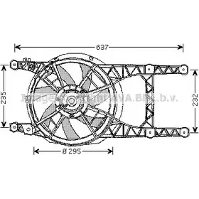 Вентилятор радиатора AVA QUALITY COOLING 4045385091119 2027864 N5E Y3 RT7532 изображение 0