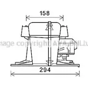 Моторчик вентилятора печки AVA QUALITY COOLING 2027889 4045385191048 T9QY 7YI RT8521