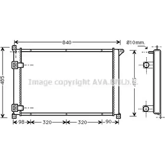 Радиатор охлаждения двигателя AVA QUALITY COOLING RTA2257 4045385194971 1 RFSD 2027955